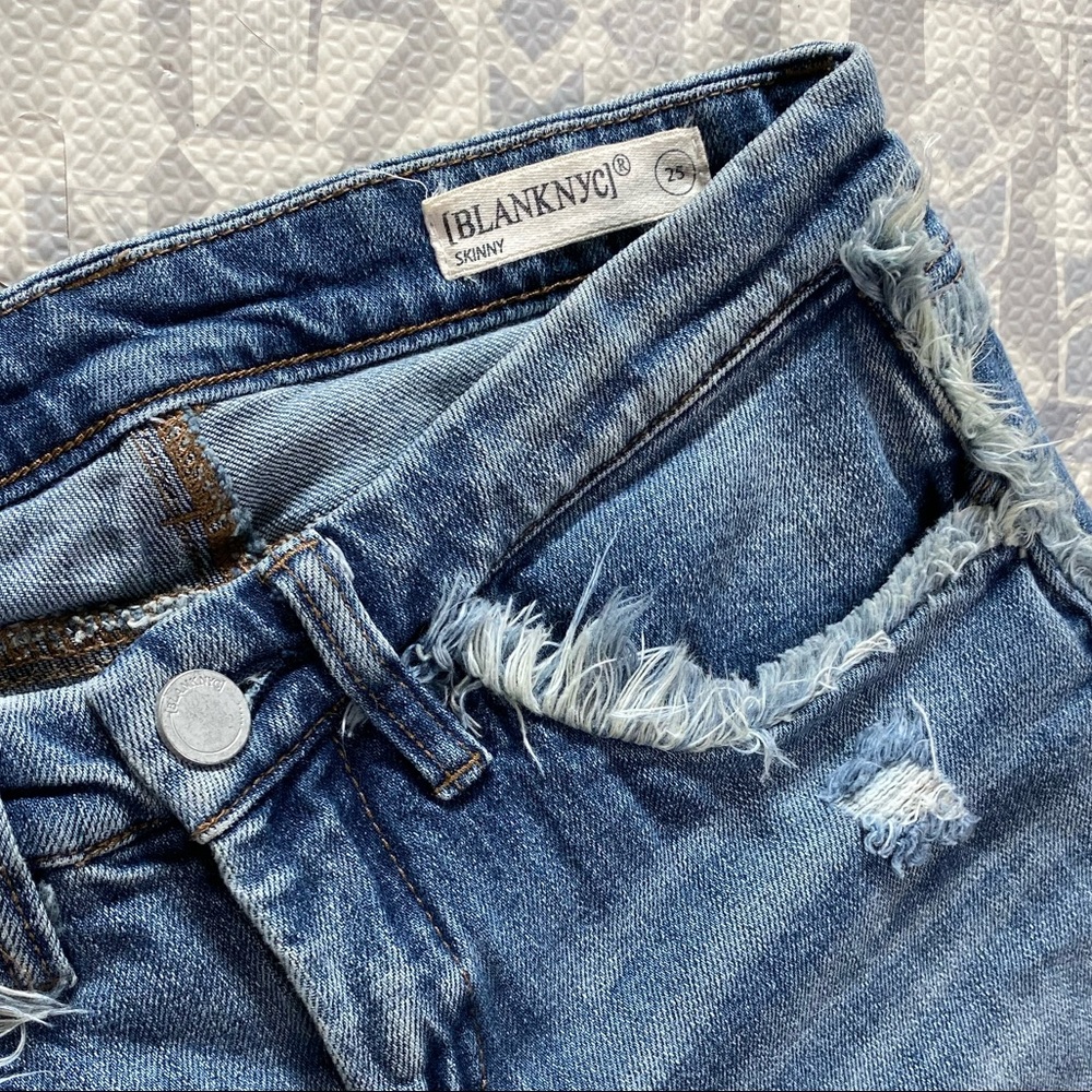 BlankNYC skinny jeans fringes
